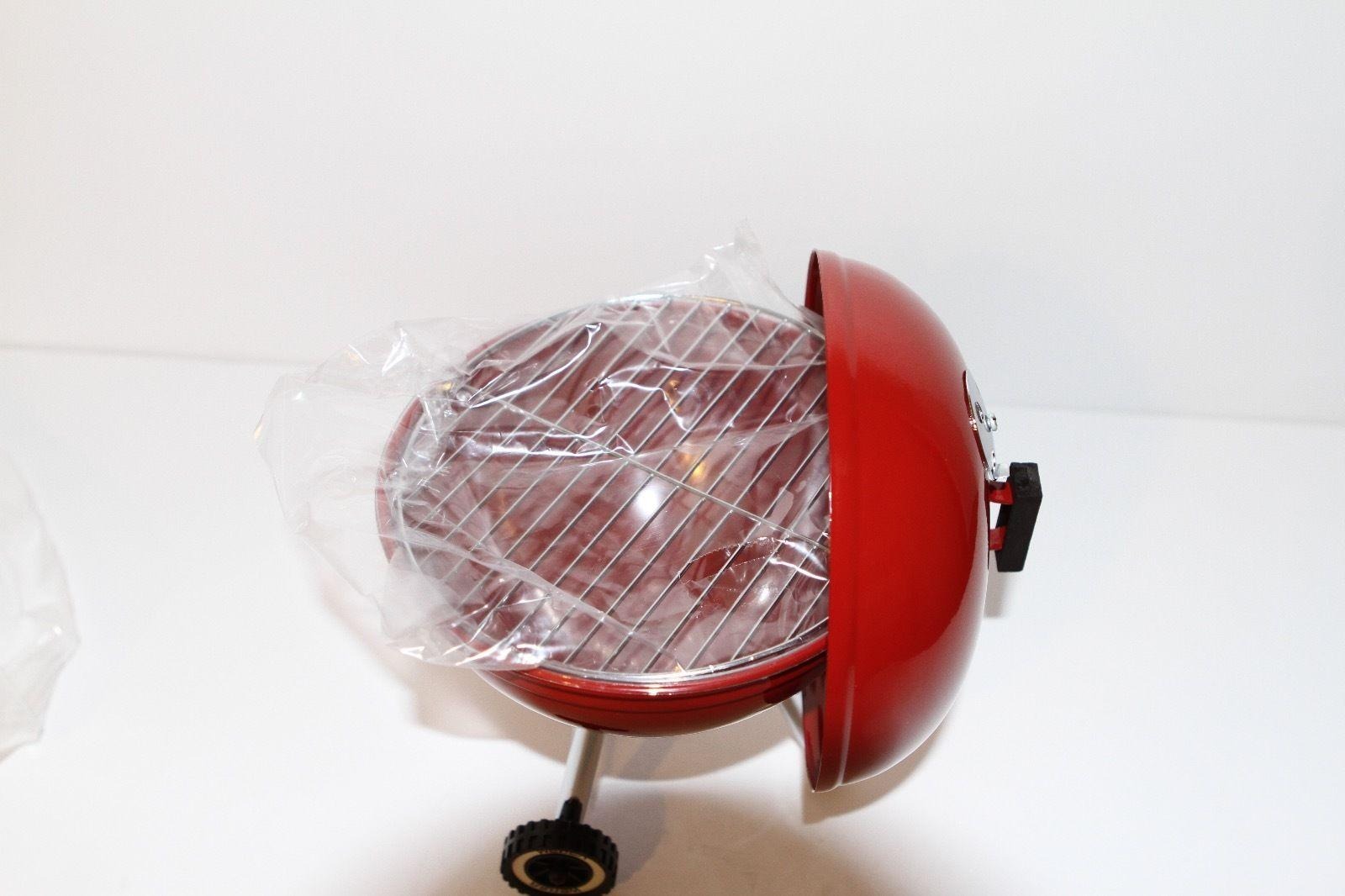 Portable Mini Charcoal BBQ Grill – Retro Kettle Style Tabletop Grill for Outdoor & Camping