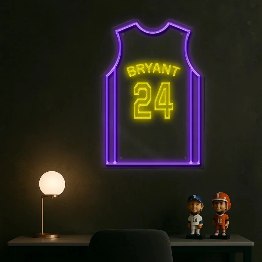 Customized Football/Soccer/Baseball/Basketball Jersey LED Neon Lights