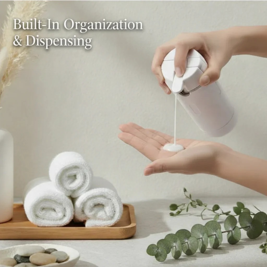 4-in-1 Travel Toiletry Dispenser Bottle