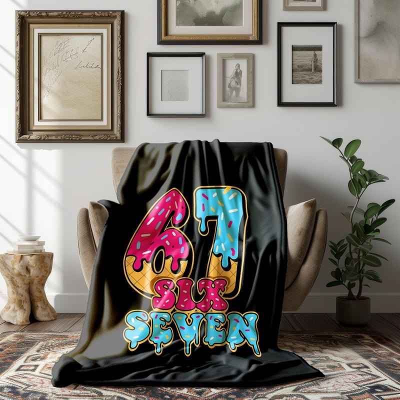 Six Seven Soft Flannel Blanket