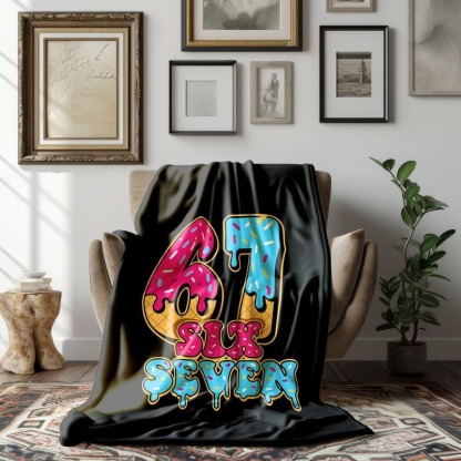 Six Seven Soft Flannel Blanket