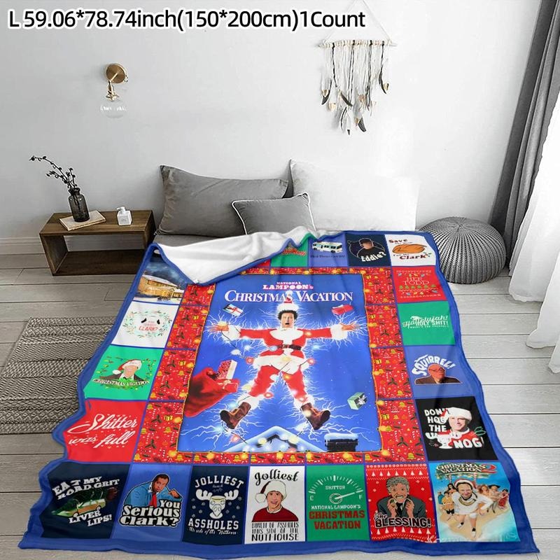 Christmas Themed Patchwork Blanket