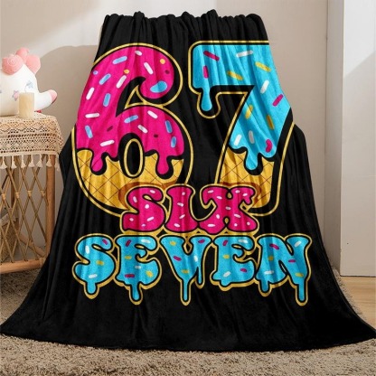 Six Seven Soft Flannel Blanket