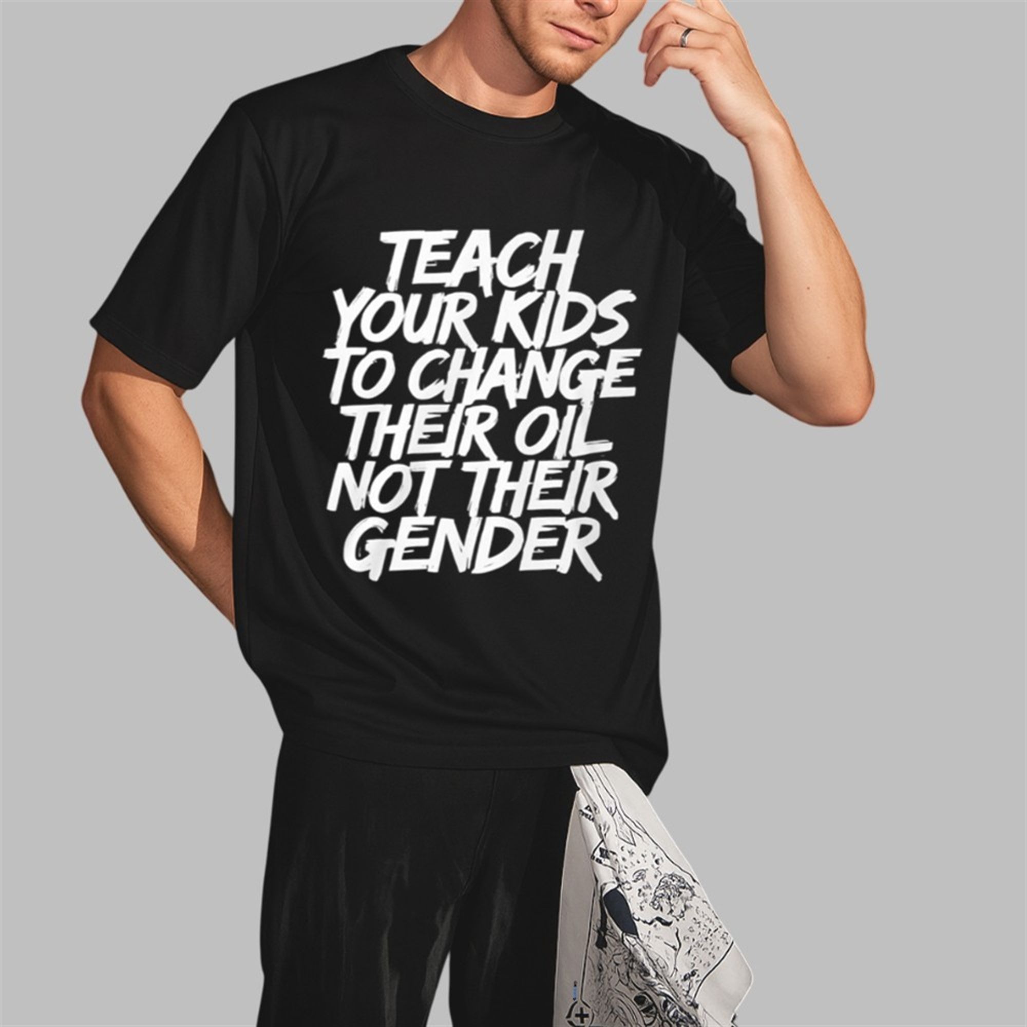 Teach Your Kids To Change Their Oil Not Their Gender Sweatshirt