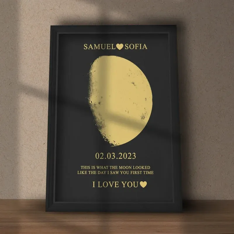 Custom Art Real Moon Phase