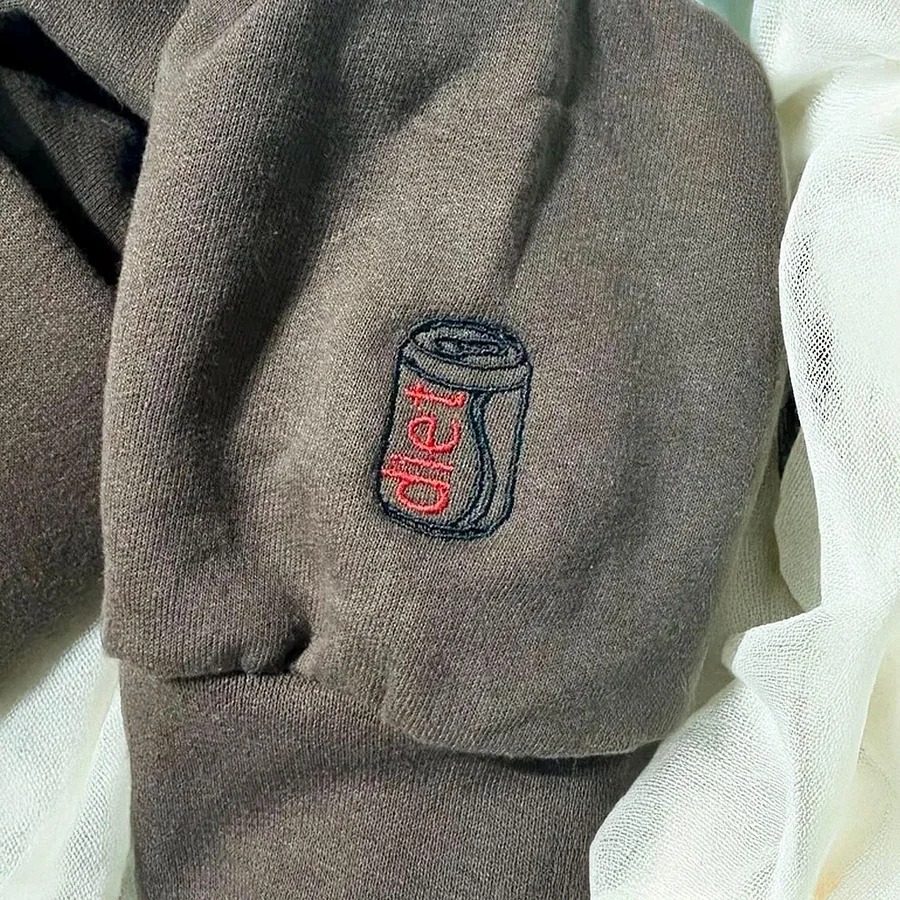 I Need A Diet Coke – Custom Embroidered Sweatshirt