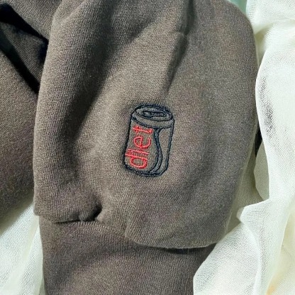I Need A Diet Coke – Custom Embroidered Sweatshirt