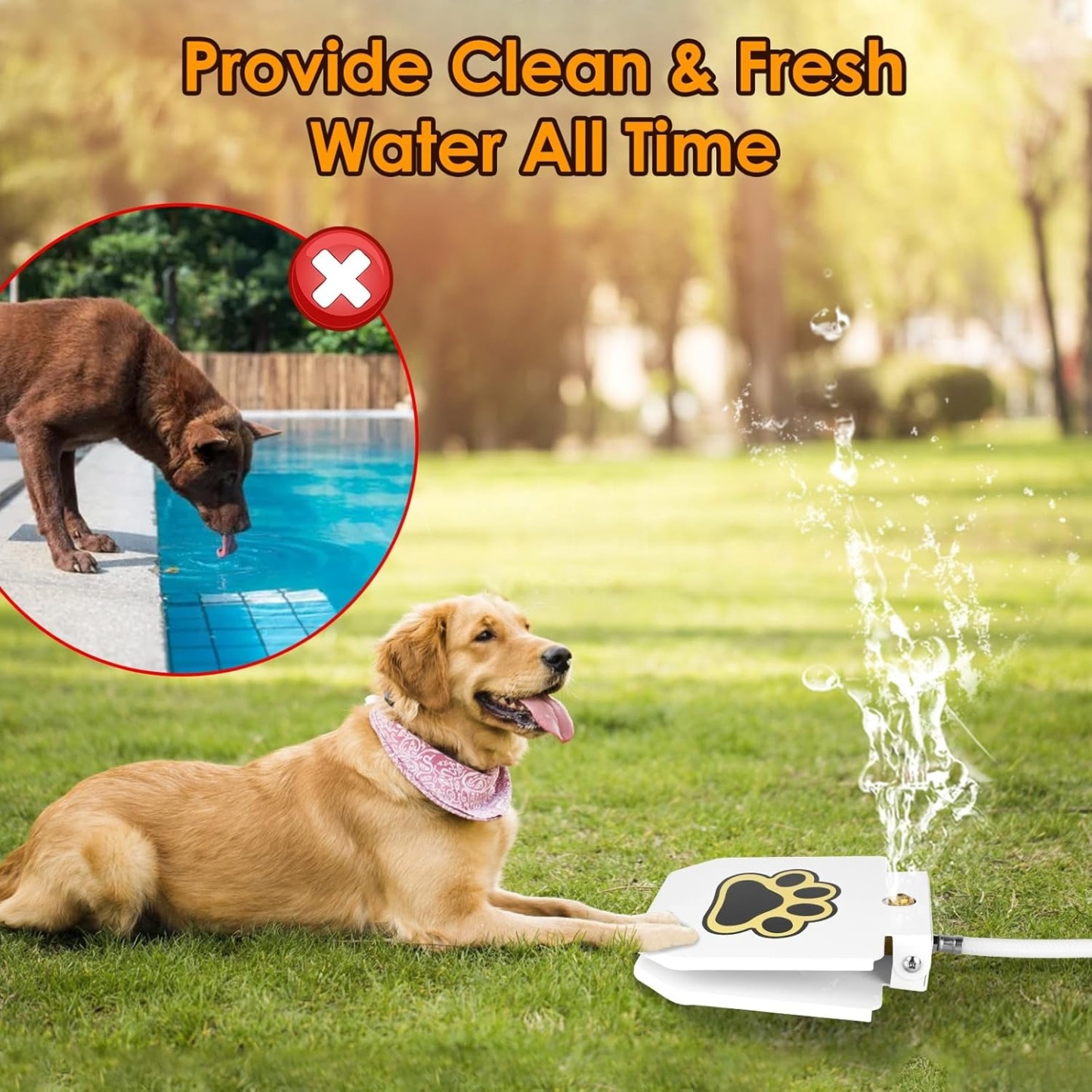 Dog Paw Activated Sprinkler – Fun & Smart Outdoor Water Toy 🐾💦