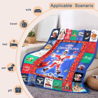 Christmas Themed Patchwork Blanket