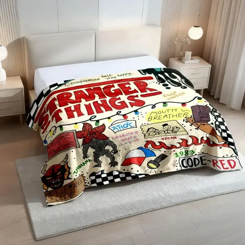 Stranger Things Season 5 and Collage Flannel Blanket