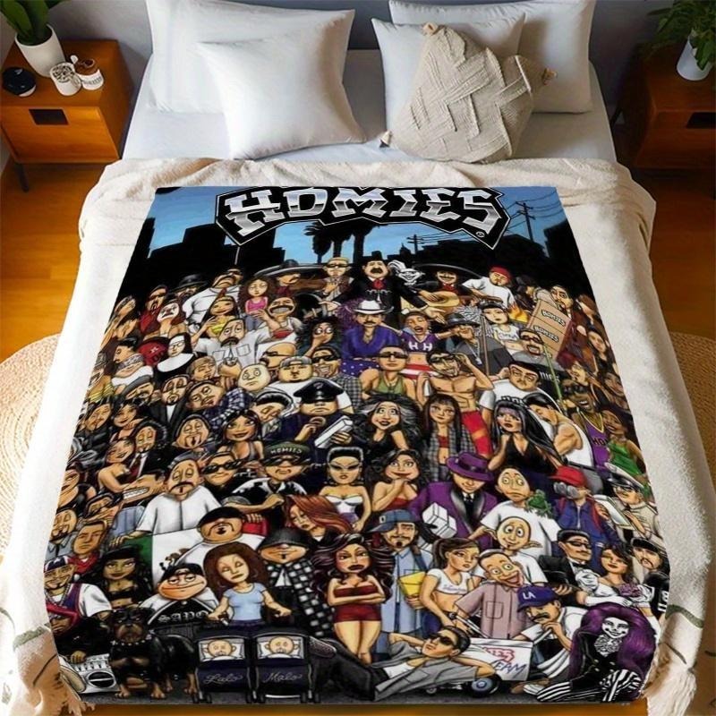 HOMIES Soft Printed Flannel Blanket