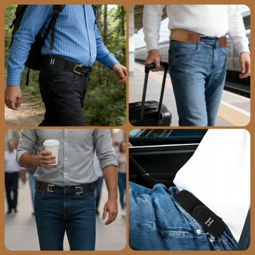 No-Buckle Belt – Clean Look, All-Day Comfort