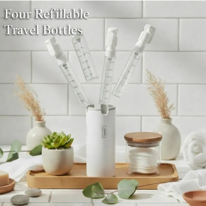 4-in-1 Travel Toiletry Dispenser Bottle