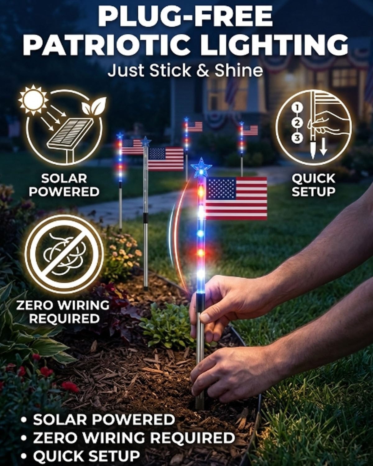 250th Anniversary American Flag – Waterproof Patriotic Garden Banner (1776–2026)