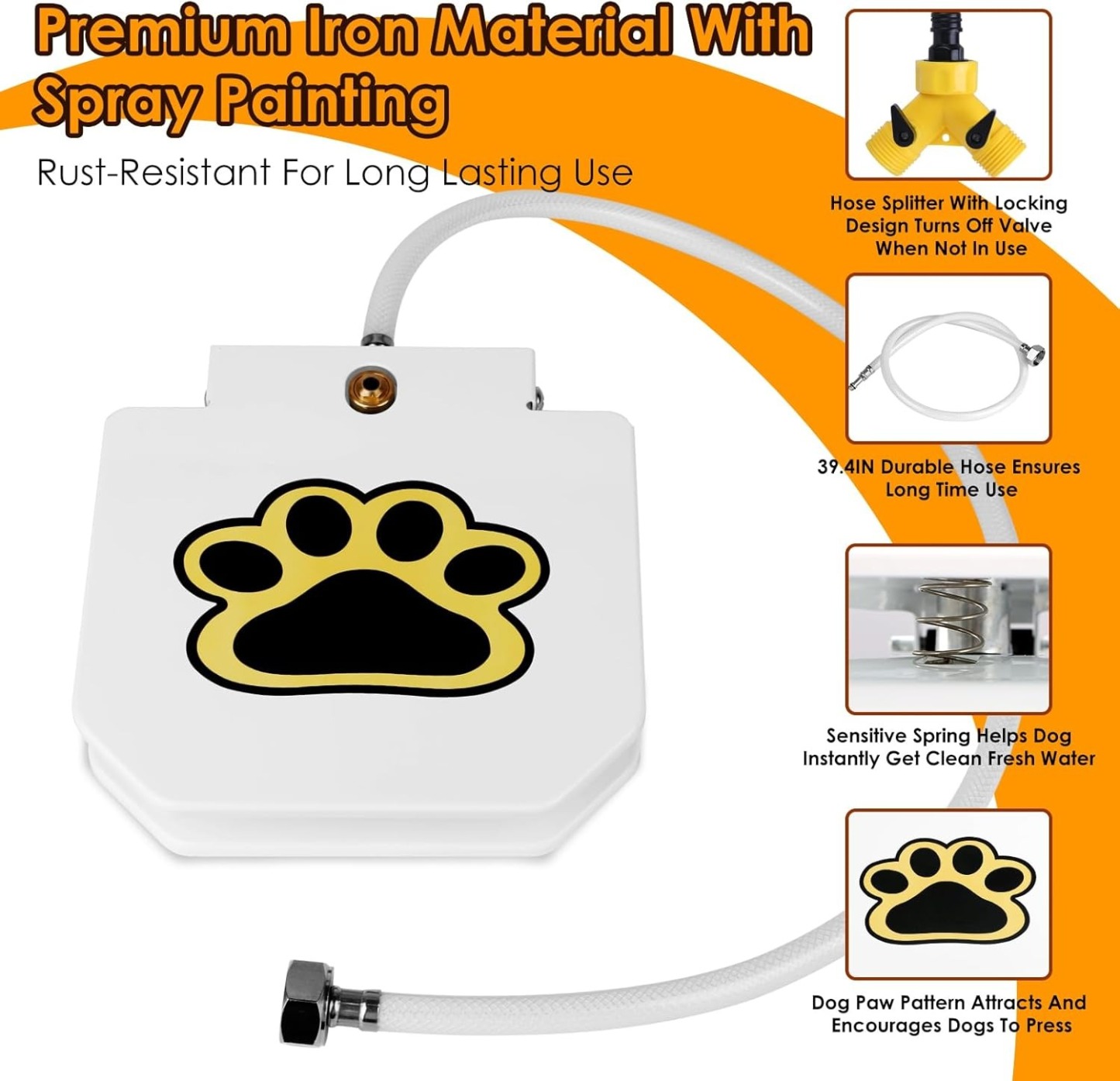 Dog Paw Activated Sprinkler – Fun & Smart Outdoor Water Toy 🐾💦