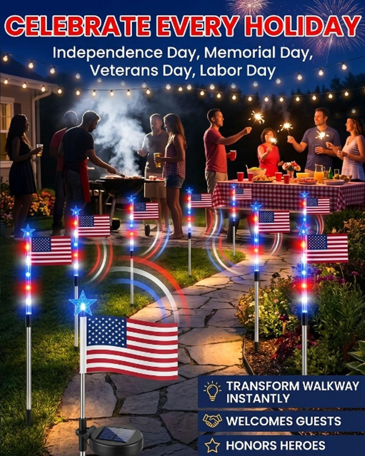 250th Anniversary American Flag – Waterproof Patriotic Garden Banner (1776–2026)