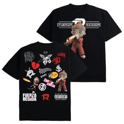 Fuerza Regida Vintage Album Graphic T-Shirt Hoodie – Y2K Streetwear Style