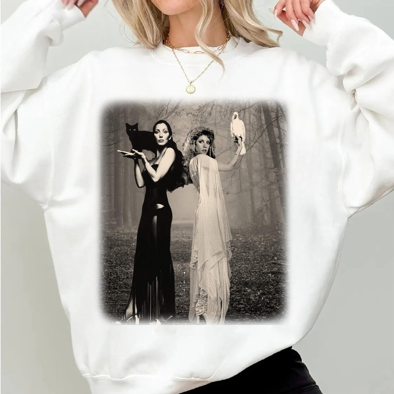 Vintage Cher & Stevie Nicks Graphic Sweatshirt