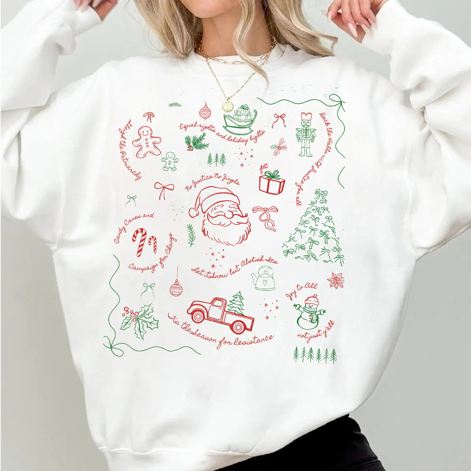 Graffiti Santa Christmas Sweatshirt