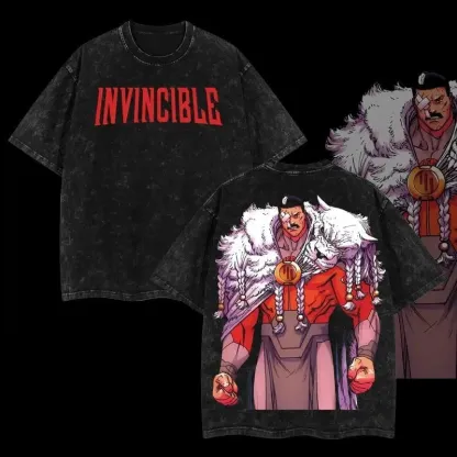 Trager Conqueror Vitturmitu War - Invincible Comics Double-Sided Printed T-Shirt