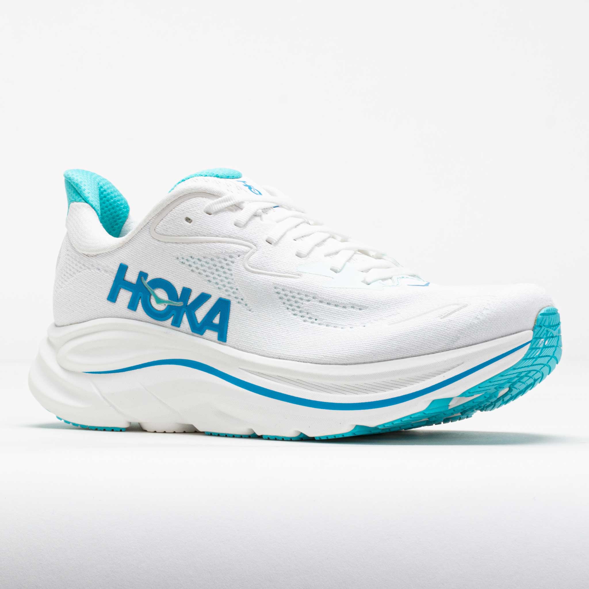 HOthtKA Clifton 10 Men's White/Skyward Blue
