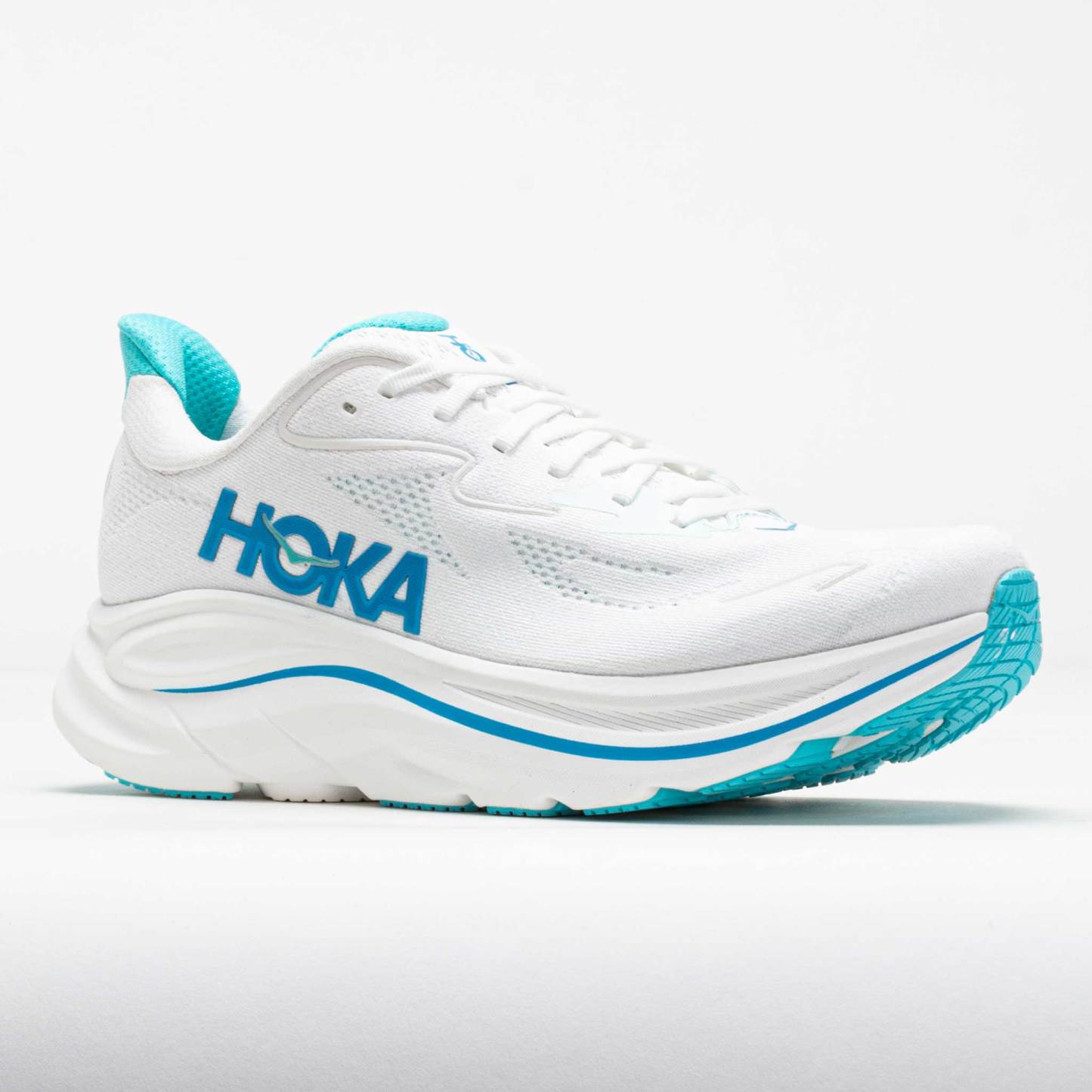 HOthtKA Clifton 10 Men's White/Skyward Blue