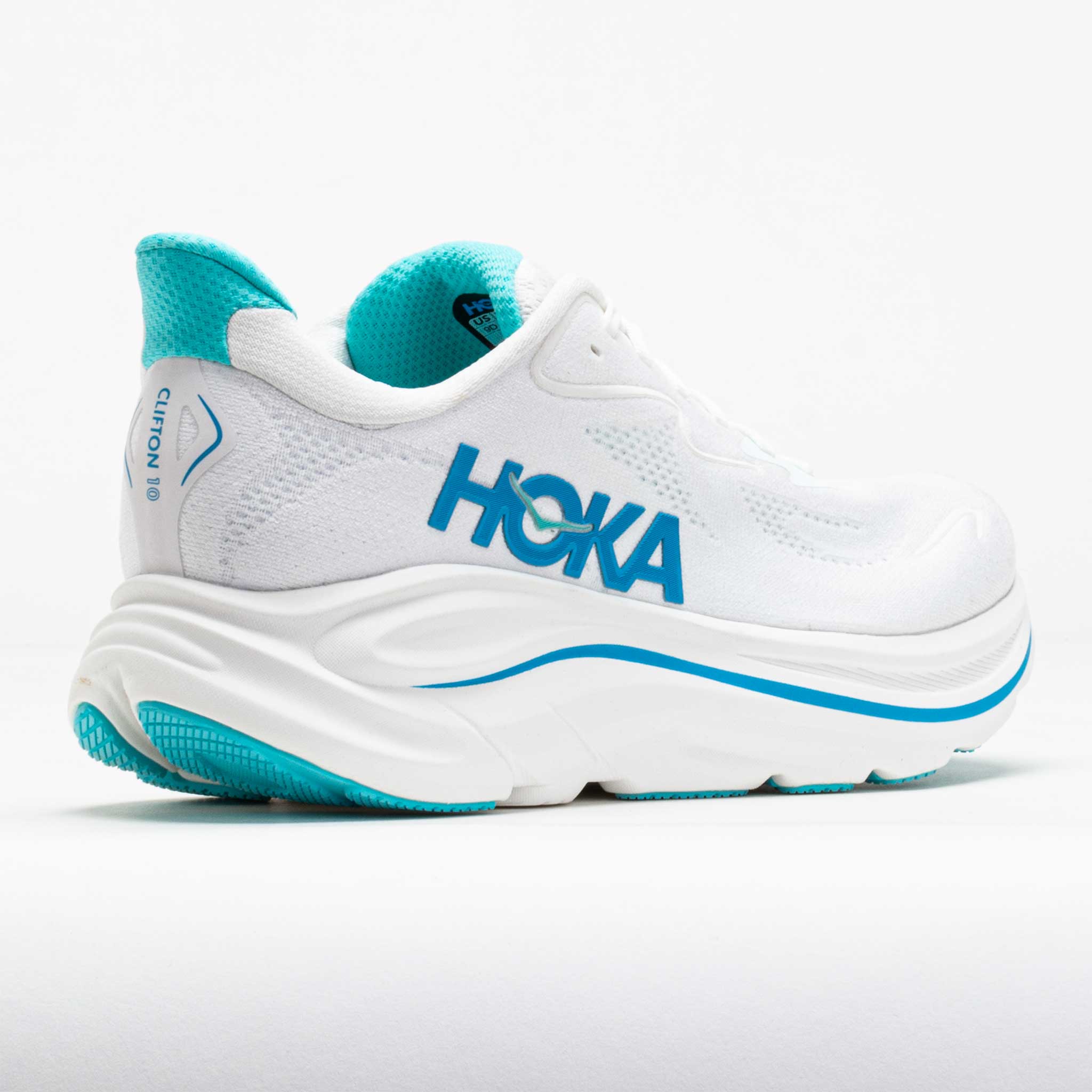 HOthtKA Clifton 10 Men's White/Skyward Blue