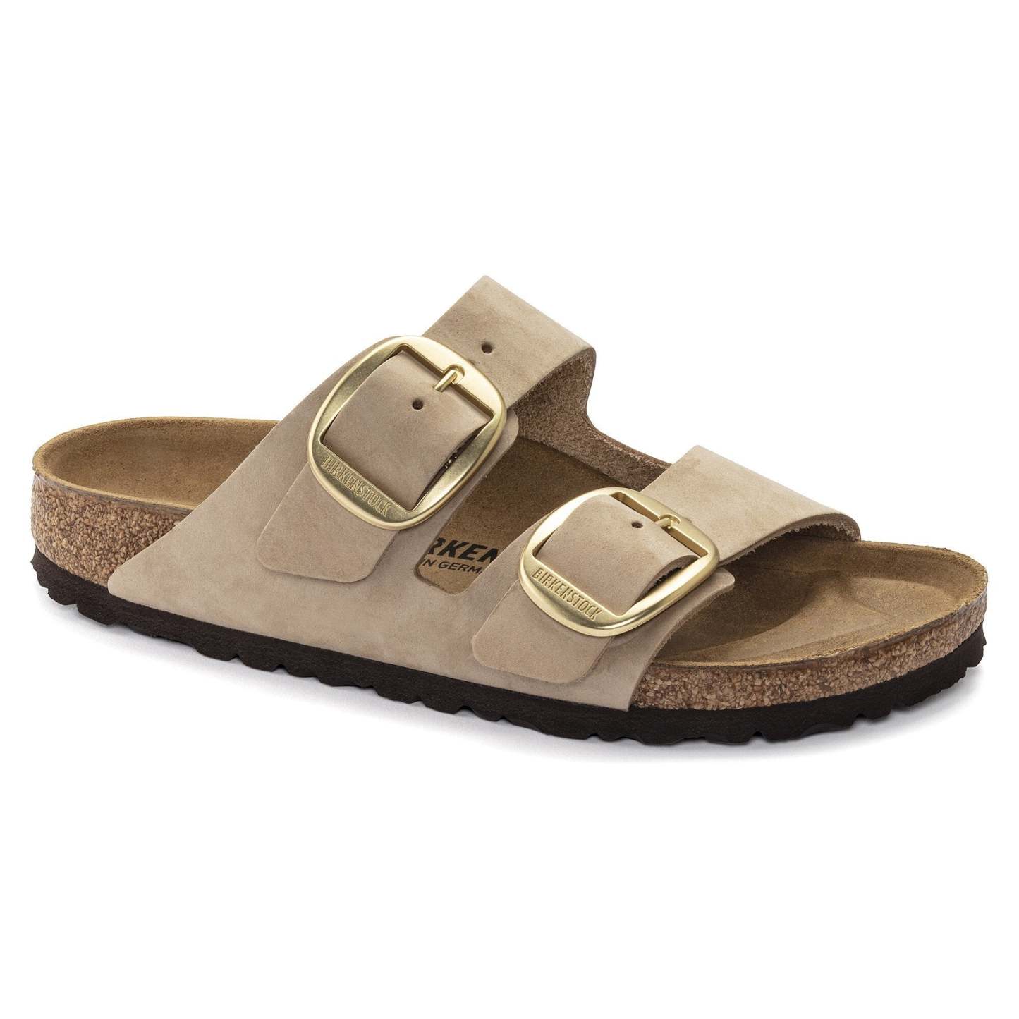 Women's  Birkethtnstock - Arizona Big Buckle Nubucklæder - Sandcastle