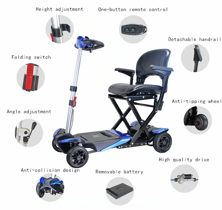 💥Rebajas de fin de año💥 Scooter de movilidad de 4 ruedas Transformer