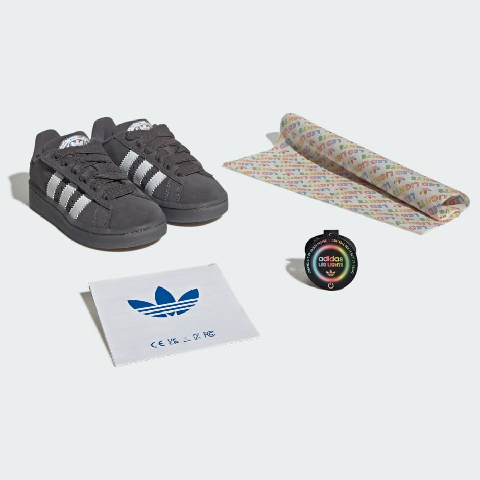 Pantofi sport Campus '00 cu lumini LED, șireturi elastice și &icirc;nchidere confortabilă, pentru copii