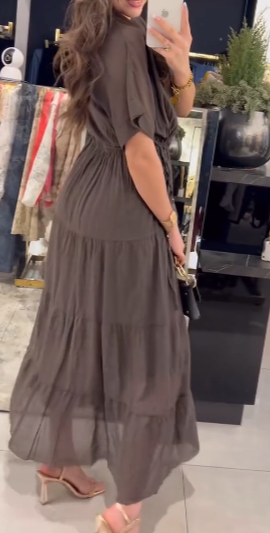 Ręcznikowa sukienka maxi