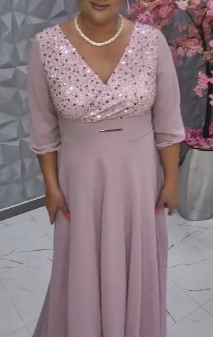 Sukienka z brokatem