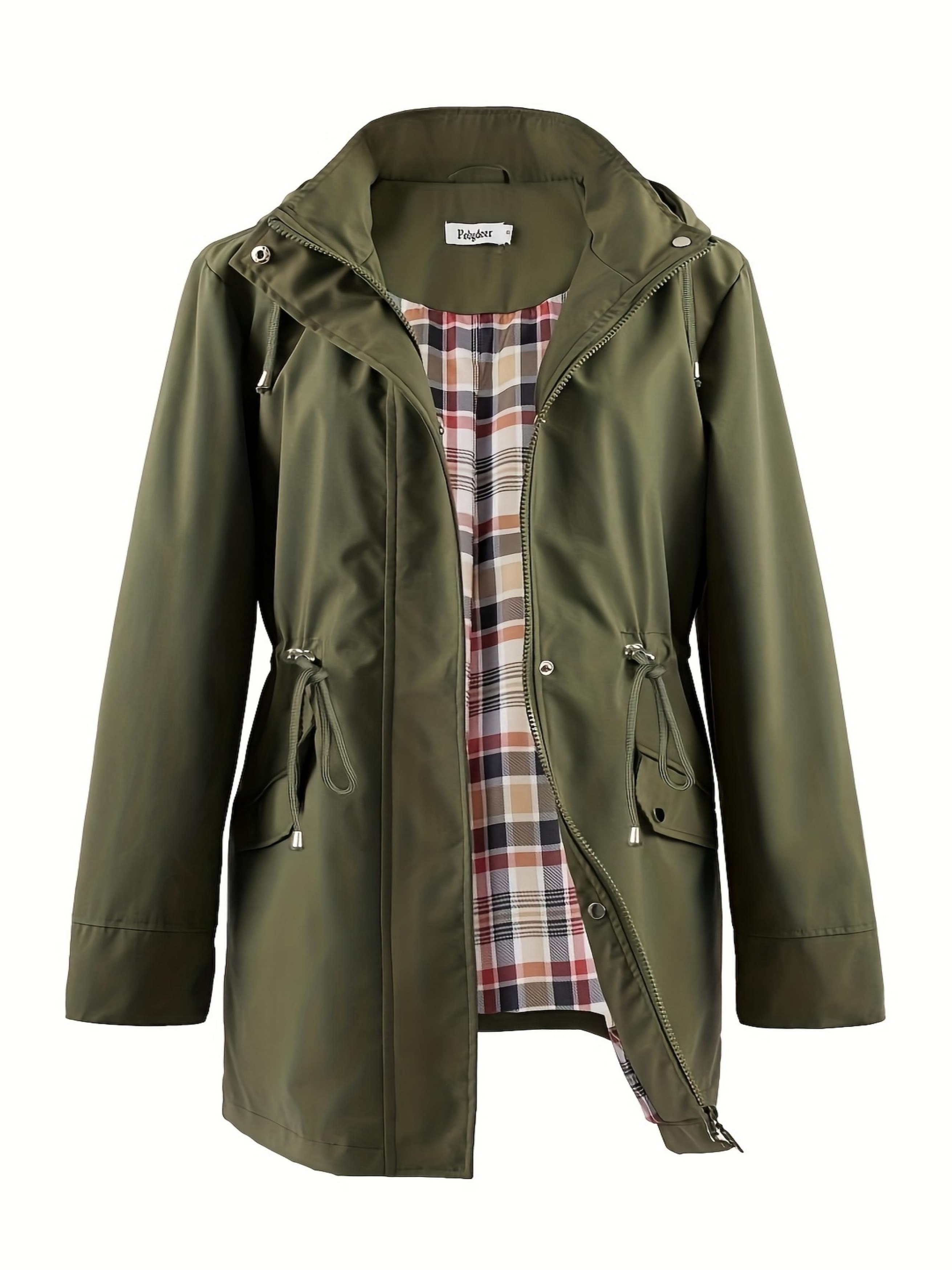 Kurtka damska plus size z zamkiem błyskawicznym