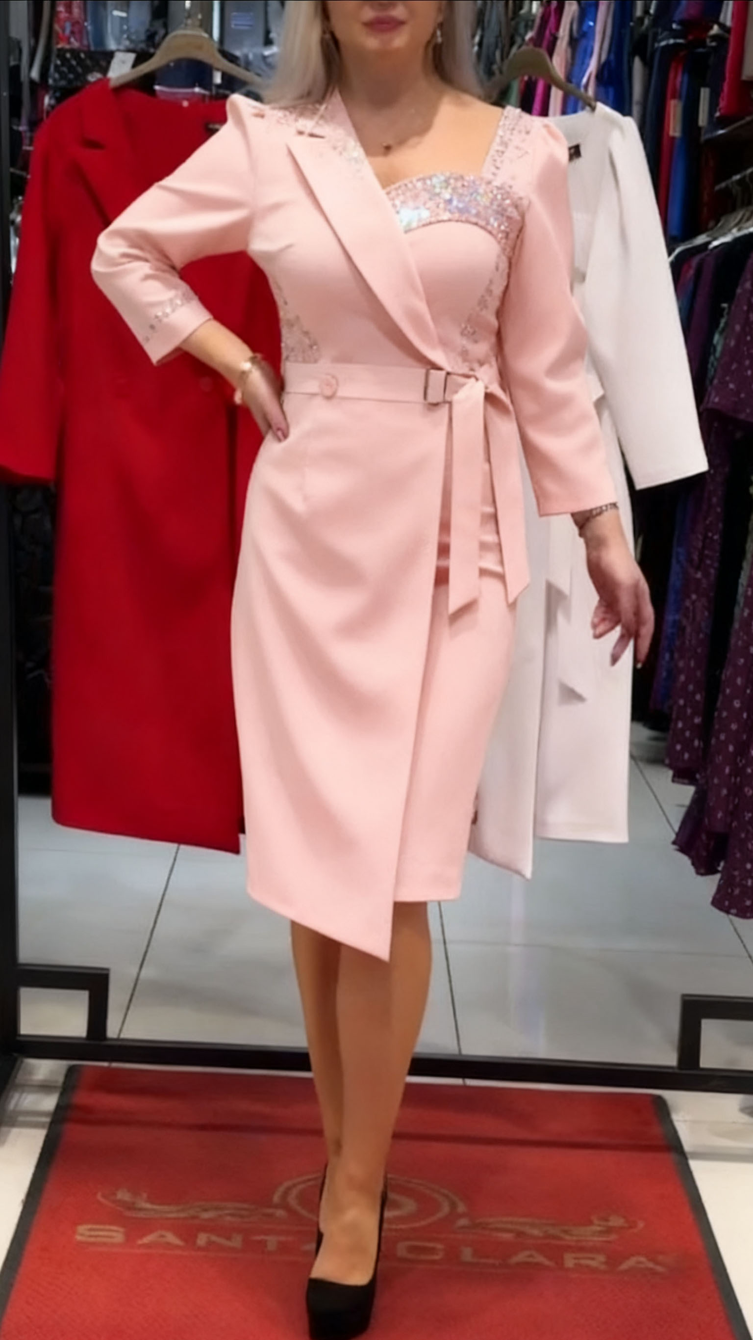 💖Limitowana wyprzedaż 48% TANIEJ💖Asymetryczna sukienka z cekinami