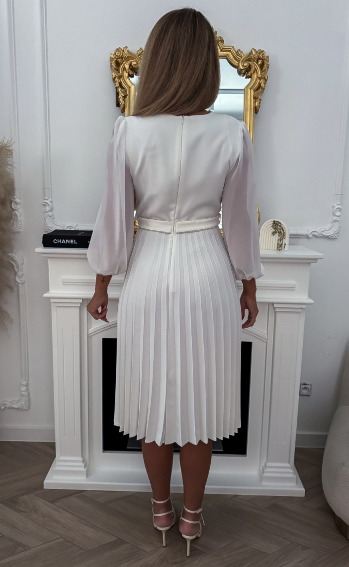 Sukienka ecru midi Nela