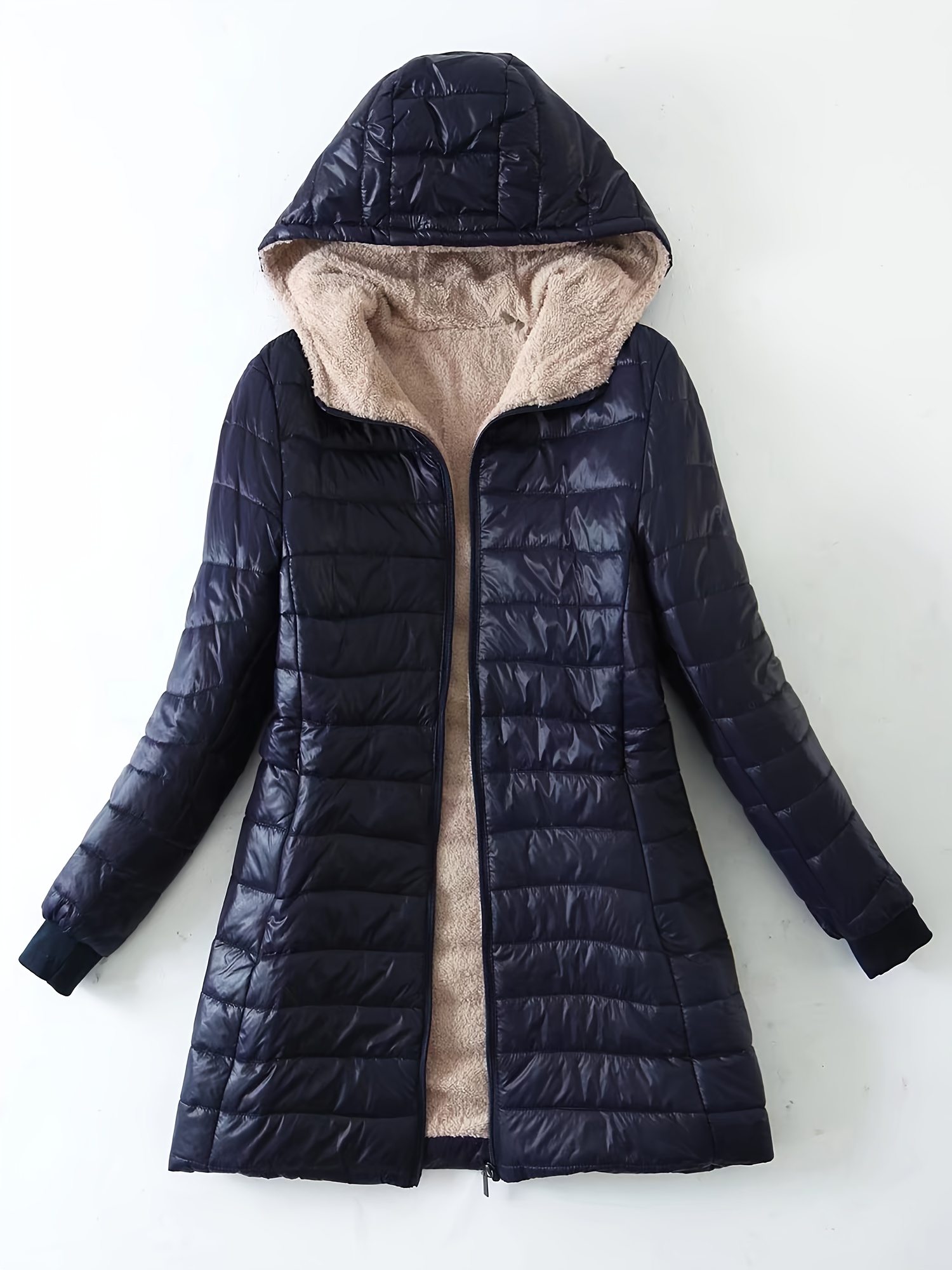 Nowa kurtka damska z kapturem na jesień/zimę z kotem syjamskim