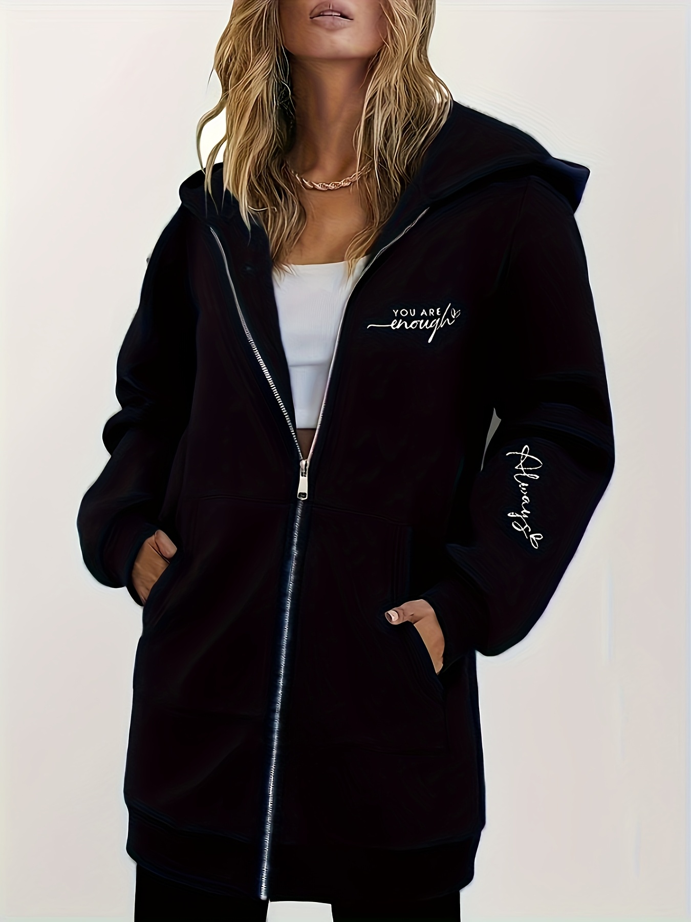 Bluzy z kapturem damskie – lekka bluza rozpinana na zamek