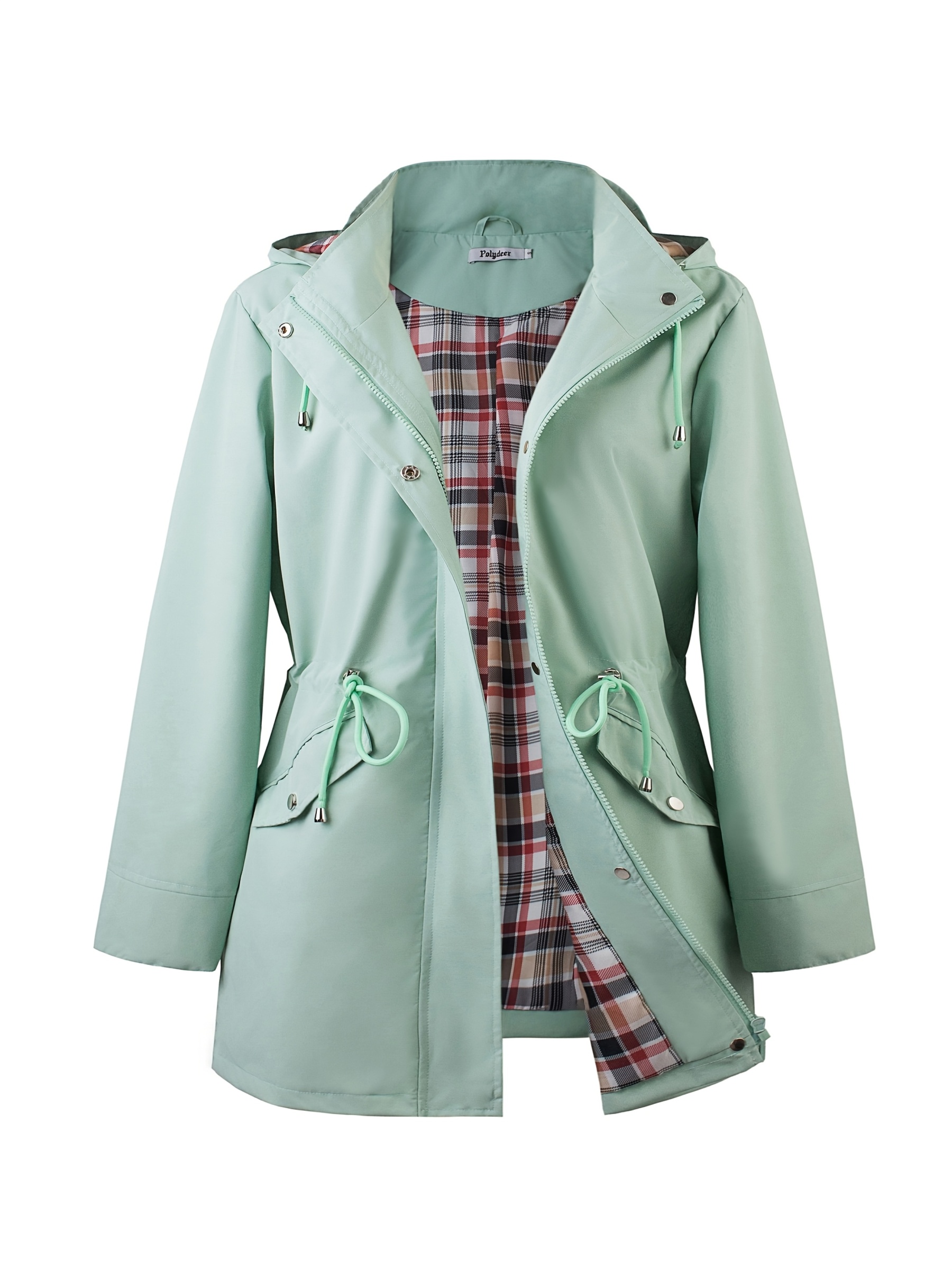 Kurtka damska plus size z zamkiem błyskawicznym