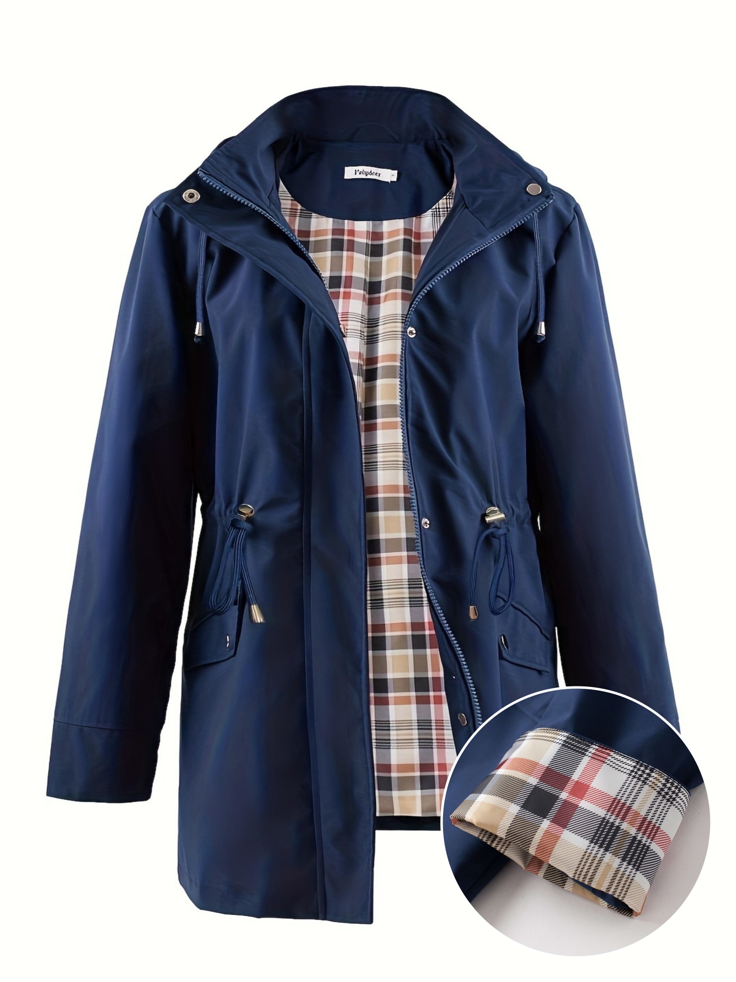 Kurtka damska plus size z zamkiem błyskawicznym