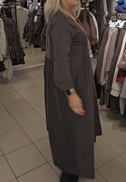 🎁WYPRZEDAŻ OSTATNIEGO DNIA -49% ZNIŻKI🎁Jesienna sukienka z okrągłym dekoltem i kieszeniami