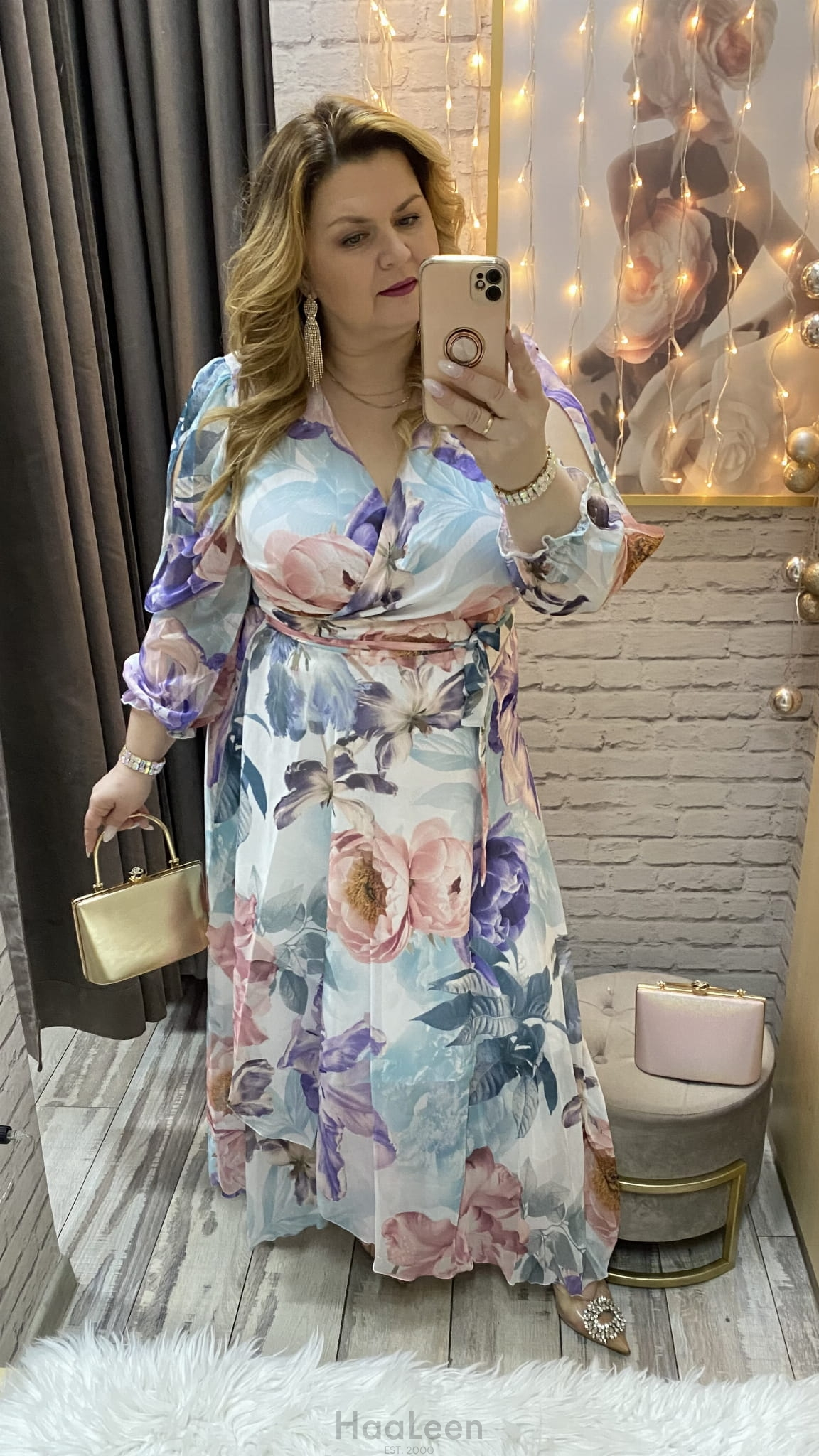 Tylko dzisiaj, 49% zniżki, kup teraz i zapłać gotówką przy odbiorze!Elegancka sukienka różowa maxi sukienka xs-5xl