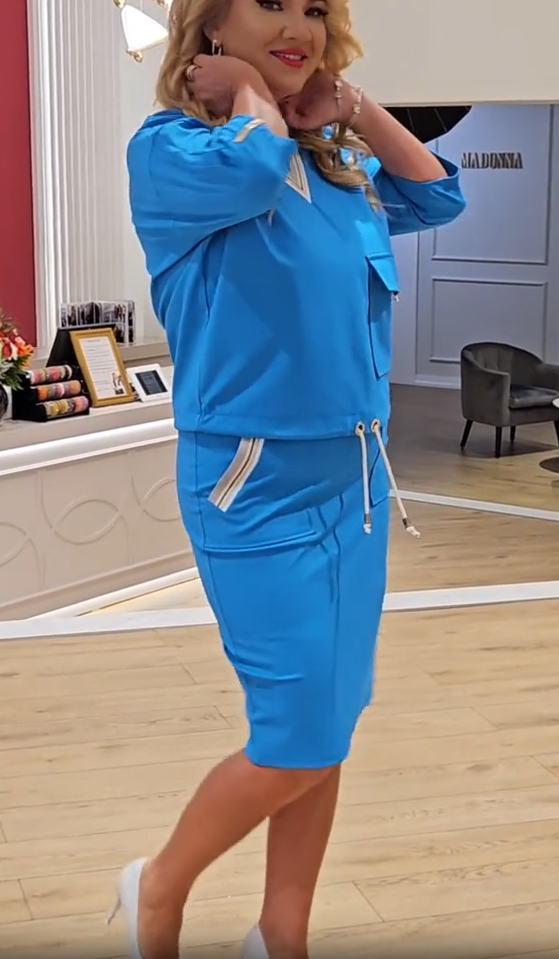 BESTSELLER UZUPEŁNIONY ❗️✅✅✅✅✅Elegancka sukienka dwuczęściowa