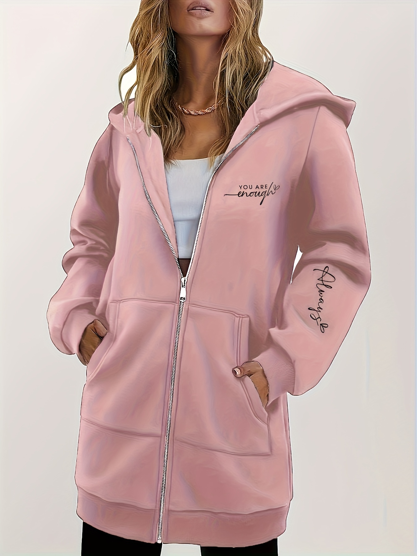 Bluzy z kapturem damskie – lekka bluza rozpinana na zamek