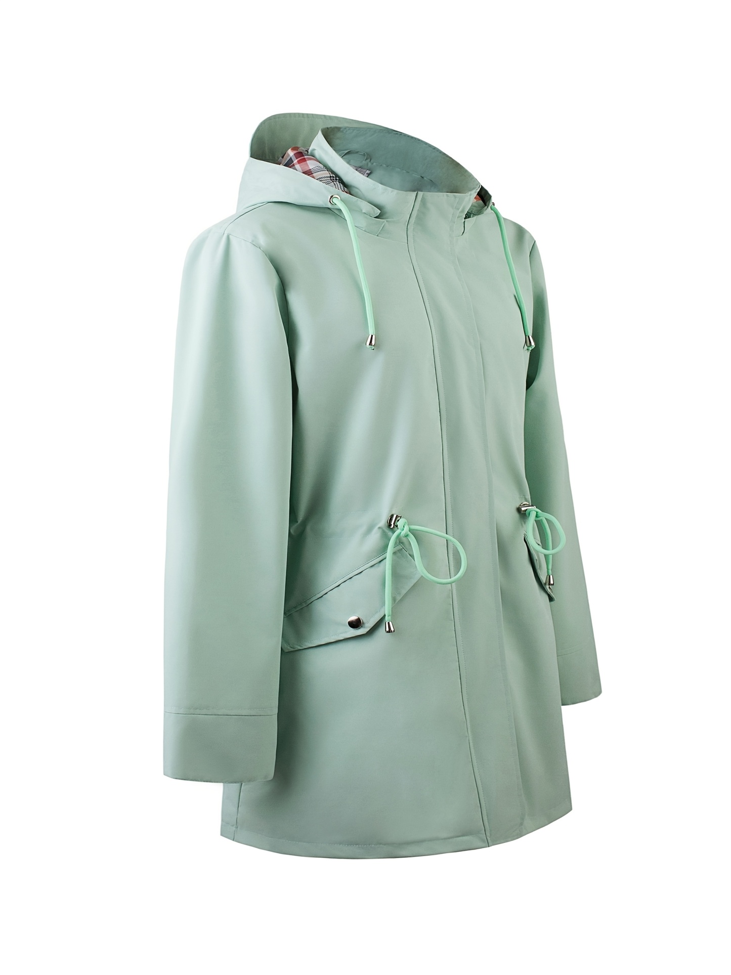 Kurtka damska plus size z zamkiem błyskawicznym