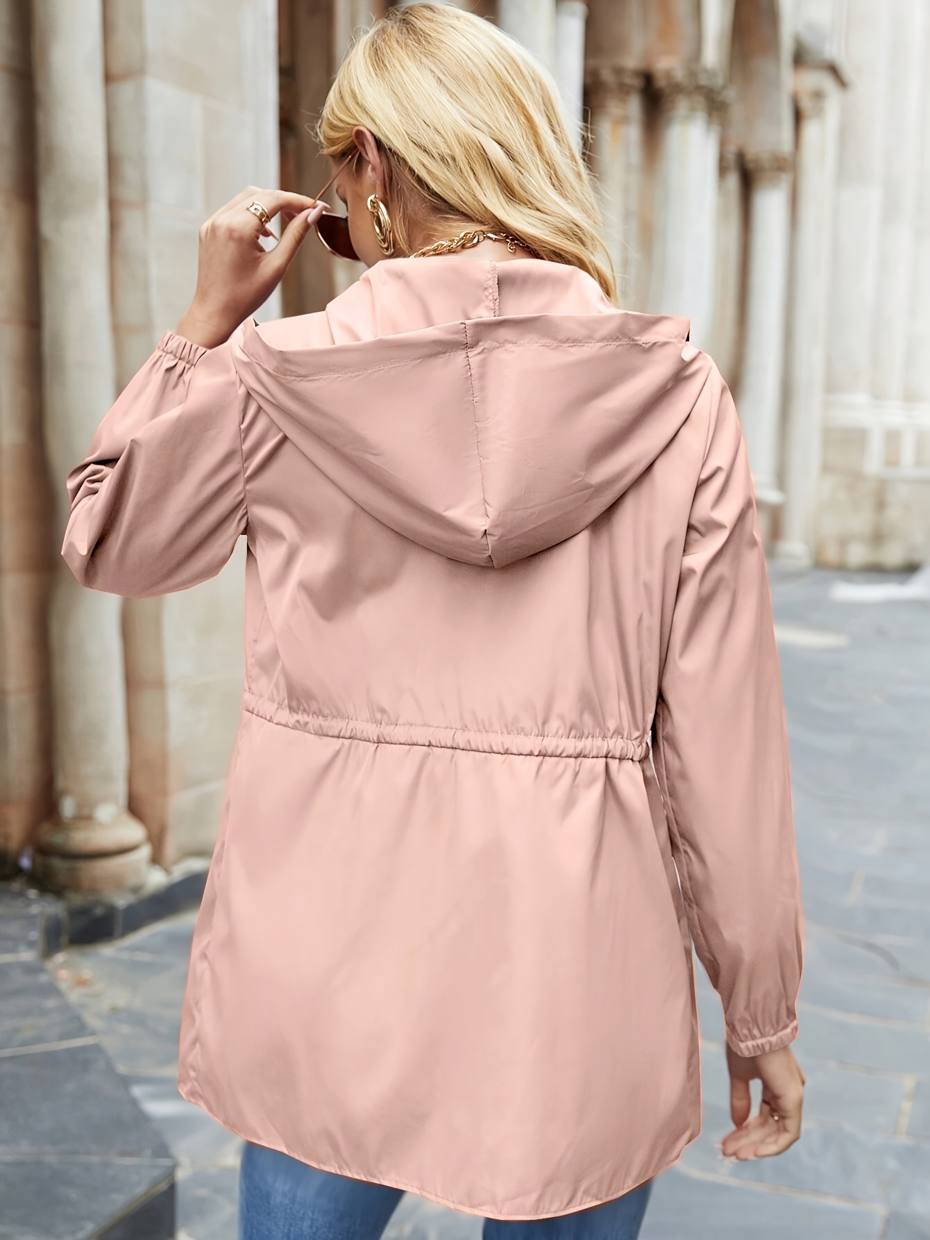 Damska bluza z kapturem – tkanina Nano Waterproof