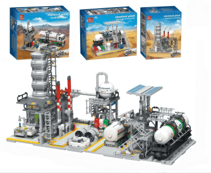 Chemical Plant Laboratory Building Set | 728-Piece City MOC