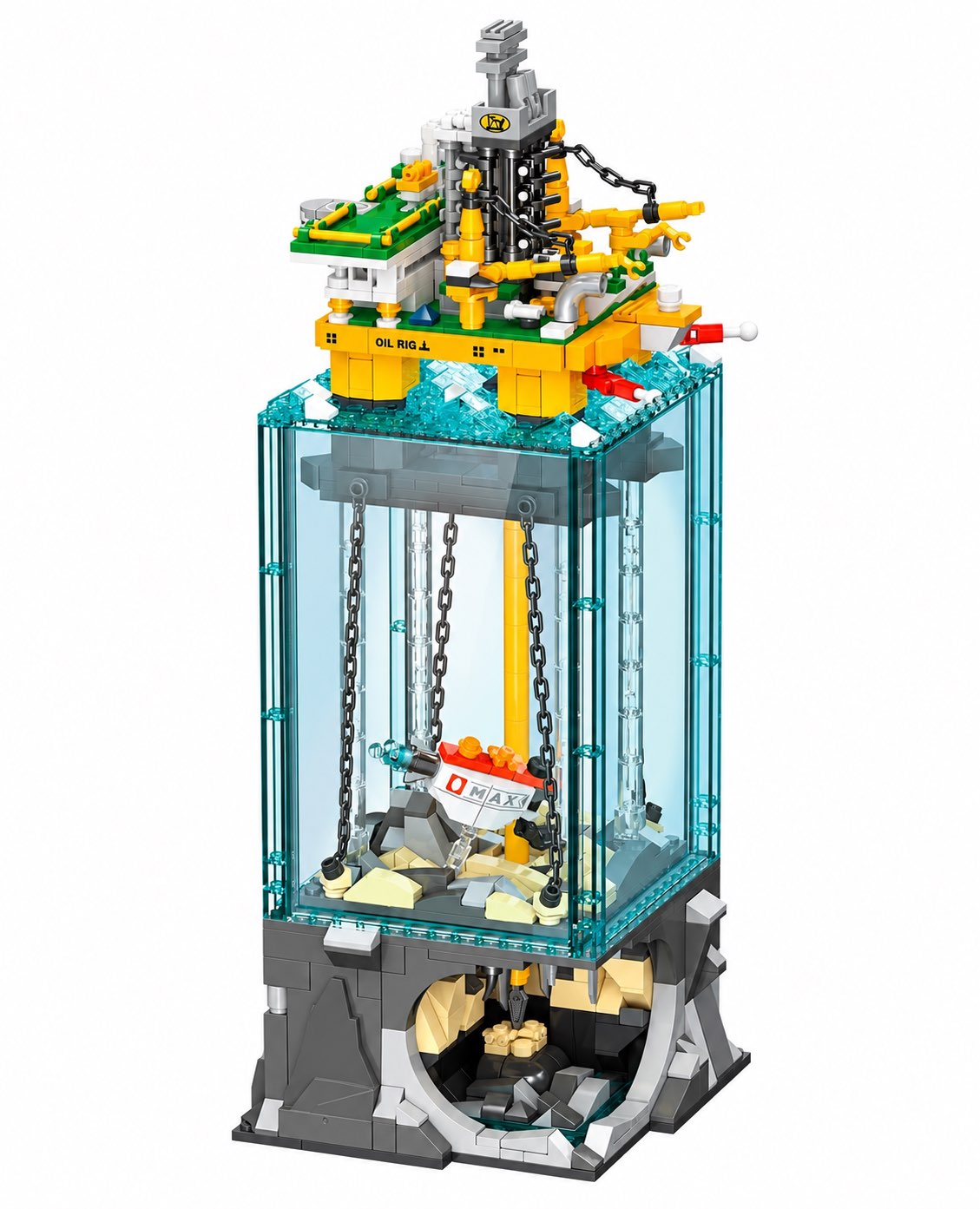 Semi-Submersible Drilling Platform Building Set | 1,064 Pieces