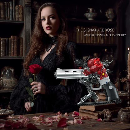 Guns & Petals Decorative Revolver Building Blocks