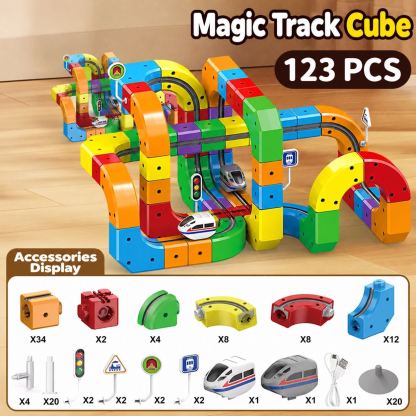 Electric Train Track Building Set