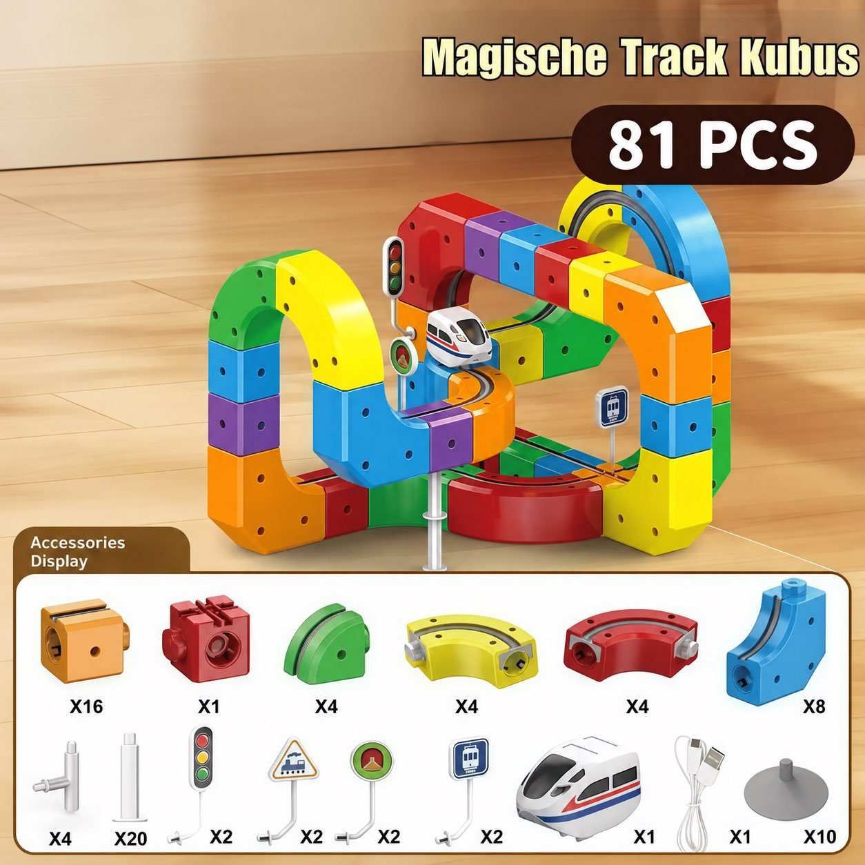 Electric Train Track Building Set